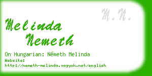 melinda nemeth business card